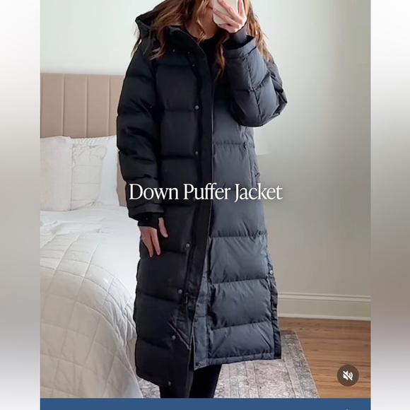 Quince Jackets & Blazers - Quince responsible down puffer coat size xs black